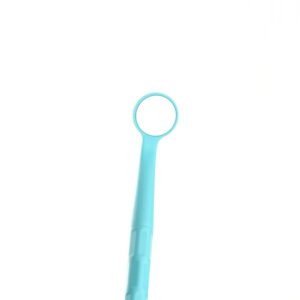 5 pieces of high-definition dental mirrors, sky blue, size 4
