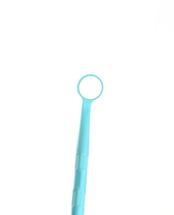 5 pieces of high-definition dental mirrors, sky blue, size 4