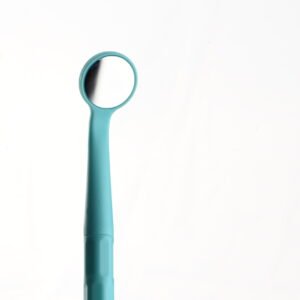 5 pieces of high-definition dental mirrors, sky blue color, size 5