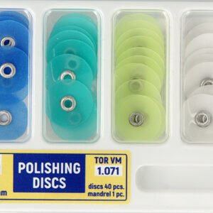 Cylindrical discs for finishing and polishing composite fillings